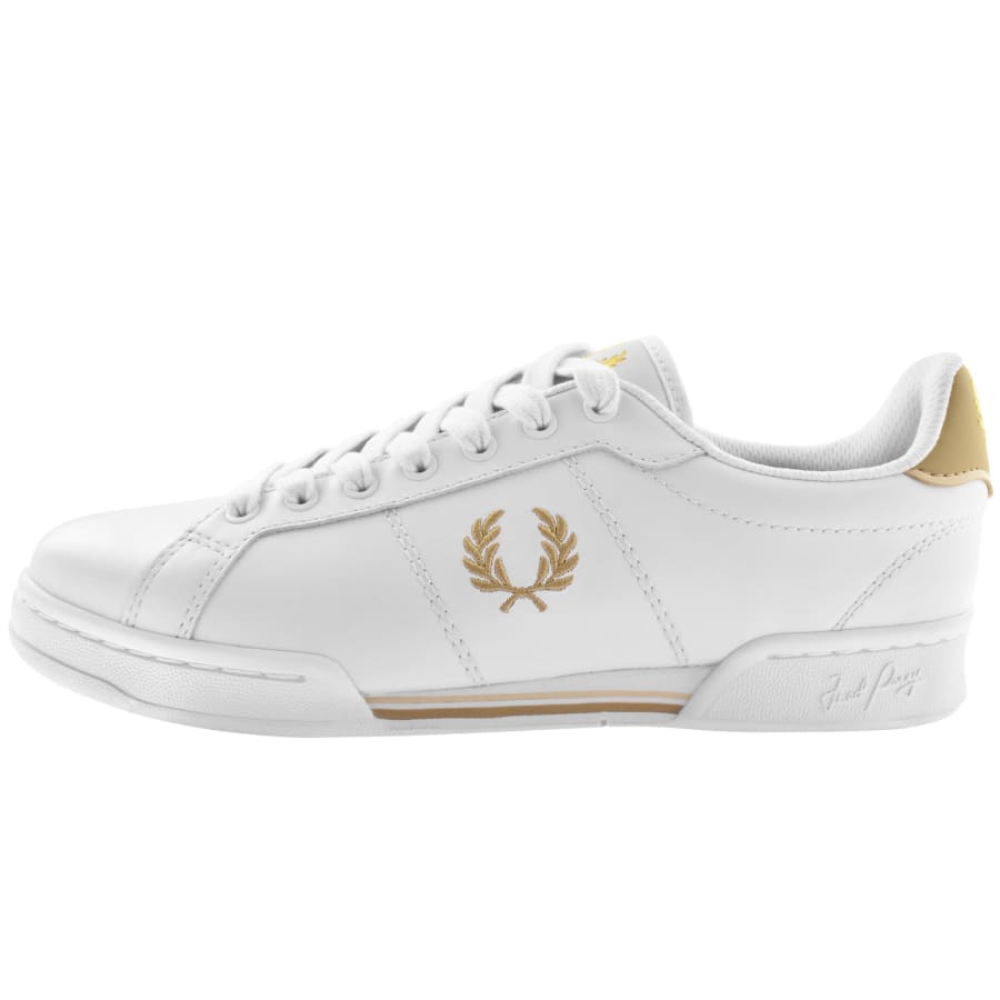 Fred perry all white shoes deals